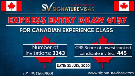 express entry draw canadian experience class